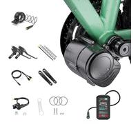 TS-DZ*2B 48V 500W Kit Conversion Velo Electrique à Entraînement Central avec Capteur de Couple, Plateau 42T et Eécran VD18MT, Compatible avec Boîtier de Pédalier 68-73 mm (Batterie Non Incluse)