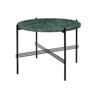 TS Table Basse Ronde Ø55 Noir/ Marbre Vert Guatemala