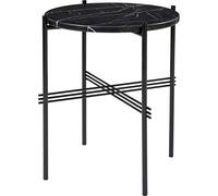 GUBI TS Table D'appoint Ronde Ø40 Noir/ Marbre Noir Marquina