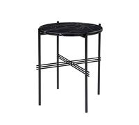 TS Table D'appoint Ronde Ø40 Noir/ Marbre Noir Marquina