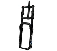 TS TAC-SKY Fourche À Double Épaule 20x4.0 26x4.0 E-Bike Vélo De Neige Vélo De Plage Grosse Fourche VTT Suspension Fourche Pneumatique 4.0 "Pneu 135mm (Color : 20 inch Gloss Black)