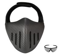 TS TAC-SKY Masque De Chevalier, Couverture Demi-Visage De Protection, Lunettes De Protection, EDC De Haute Qualité, Protection Complète, pour Halloween, Chasse, Jeux De Guerre (Color : CF)