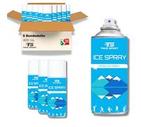 TS Take Sport® Bombe de Froid Instantanée Lot de 6 x 400 ml - Spray Glace Sportif, Soulagement douleur entorses, contusions et traumatismes musculaires, idéal clubs et kinés, CE certifié