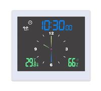 TS-WP10 5 pouces Station météo numérique thermomètre électronique IP65 étanche température humidité mètre moniteur jauge horloge à la maison(1500w)