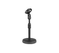 TS03 Support micro pour table - Noir, pied de micro réglable en hauteur, avec pince orientable