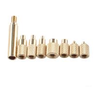 TS100 Kit d'écrous thermofusible pour fer à souder compatible avec écrous M2/M2 5, M5, M6 1/4 et M8 pour assemblage de pièces en plastique (presse à écrou thermofusible)