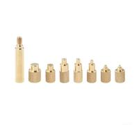 TS100 Kit d'outils pour fer à souder M2 M2,5 M5 M6 6,35 mm M8 avec embouts mâles et femelles en laiton tourné CNC (presse à écrou thermofusible)