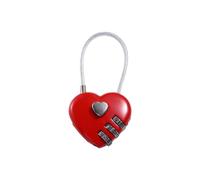 TSA Verrou à code douanier à 3 chiffres pour boîte à outils bagages, tiroir, valise, chariot avec mot de passe, cadenas à combinaison (rouge-D)
