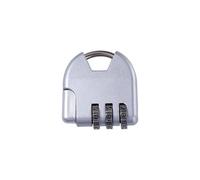 TSA Verrou à code douanier à 3 chiffres pour boîte à outils bagages, tiroir, valise, valise, chariot avec mot de passe, cadenas à combinaison (argenté)