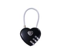 TSA Verrou à code douanier à 3 chiffres pour boîte à outils pour bagages, tiroir, valise, valise, chariot avec mot de passe, cadenas à combinaison (noir A)