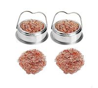 Tsadeer 4 boules de nettoyage de pointe de soudure et 2 embouts de soudure de base nettoyant pour fer à souder support pour embout de kit de nettoyage pour pointes dans le