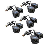 Tsadeer 5 Paires CCTV Coaxial BNC Vidéo Power Balun Transceiver Un CAT5E 6 RJ45 Connecteur Coaxial/Analogique HD Twisted Pair Émetteur