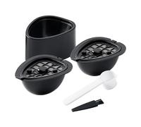 Tsadeer Capsule à café en PP 2 en 1 avec brosse à dents pour 9662.62 Gaufre avec filtre rechargeable de rechange pour capsules de café pour thé