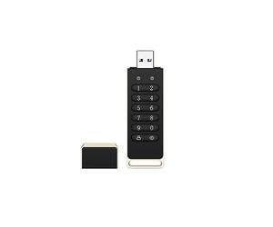 Tsadeer Clé USB sécurisée, clé USB cryptée de 32 Go avec mot de passe Hardware Memory Stick avec pavé USB 3.0 Disque Flash Noir