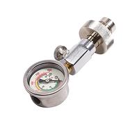 Tsadeer Contrôleur pour essais de pression des bouteilles d'air pour la plongée sous-marine DIN 232/300 Bar avec manomètre 400Bar/6000Psi