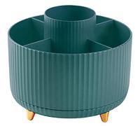Tsadeer Lot de 5 compartiments rotatifs à 360° pour bureau, école, maison, matériel artistique (vert foncé)