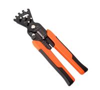 Tsadeer Pince à dénuder 5 en 1 pince à multifonctionnel outil pour plier les câbles électricien à dénuder boîte électrique facile à utiliser noir+orange