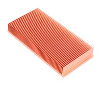 Tsadeer Radiateur de Chaleur en Cuivre Pur 100X50X15Mm Radiateur Dissipateur de Chaleur Aletta pour Skiving pour de RAM Électronique LED VGA Cooler