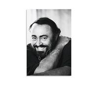 TSALF Impression sur Toile Affiche sans Cadre Luciano Pavarotti Imprimer des peintures d’Images pour la décoration de Chambre de Salon 50x70cm