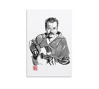 TSALF Toile Oeuvre Peinture Sans Cadre Georges Brassens 60x90cm