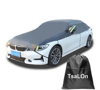 TsaLOn Demi-Housse de Voiture Toutes Saisons, Noire, Couverture de Pare-Brise d'hiver pour la Neige et la Glace, Housse de Voiture de Protection Solaire, Housse de Toit ouvrant imperméable, Convient