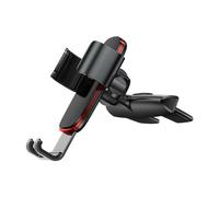 TSALON Support de téléphone de Voiture à gravité en métal Noir, Support de téléphone réglable à 360 ° avec Fente for CD