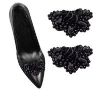 Tsangbaby Lot de 2 pinces à chaussures en strass pour femme, breloques de chaussures élégantes, boucles de chaussures détachables, accessoires de chaussures, bijoux, décoration pour mariage, bal, fête