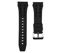 TSAR BOMBA Bracelets de Montre, Bracelet de Remplacement d'origine Avec Fermoir en Métal en Acier inoxydable, Bracelet en Silicone de Haute Qualité Largeur 22mm, Largeur des Cornes 26mm