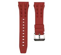 TSAR BOMBA Bracelets de Montre, Bracelet de Remplacement d'origine Avec Fermoir en Métal en Acier inoxydable, Bracelet en Silicone de Haute Qualité Largeur 22mm, Largeur des Cornes 26mm