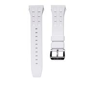 TSAR BOMBA Bracelets de montre Compatibles Montre Tonneau, Bracelets de remplacement souples de luxe en fluoroélastomère avec boucle de fermeture classique, taille standard：Long 22CM, Largeur 22MM
