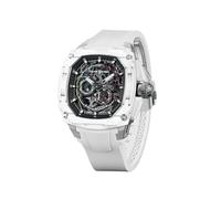 TSAR BOMBA Montre automatique de luxe pour homme - Matière foncée - interchangeable - TB8601 - Mouvement mécanique japonais - Cristal saphir - Étanche jusqu'à 50 m - Cadeau d'affaires unique pour