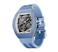 TSAR BOMBA Montre automatique pour homme Atomic interchangeable Collection FKM Bleu ciel