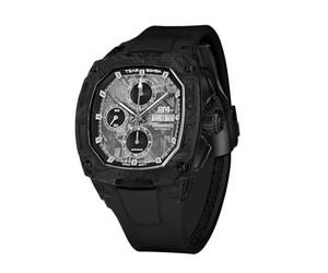 TSAR BOMBA Montres de luxe pour homme Dark Matter-Rafael Márquez Collaboration Limited Edition, noir