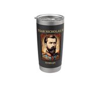 Tsar Nicolas II Russe Orthodoxe Russie Histoire Gobelet isotherme en acier inoxydable double paroi