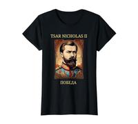 Tsar Nicolas II Russe Orthodoxe Russie Histoire T-Shirt Graphique avec Valeur