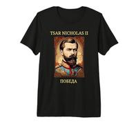 Tsar Nicolas II Russe Orthodoxe Russie Histoire T-Shirt Haut de Gamme