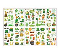 Tsathoggua 107 Styles St Patricks Day Decorations Temporary Tattoos, 10 Sheets St. Patrick's Day Tattoo Stickers, Shamrock Leprechaun Hat Irish Flags, Irish Party Supplies, St Patricks Day Accessories