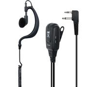 TSAU-MV 2 Broches Midland Wrap-Around Earphone Microphone avec VOXRadios bidirectionnellesCompatible avec G7 Pro M24 M24 Plus M48 M99 G6 XT G7 XTR ICOMMontre de sécurité Softair