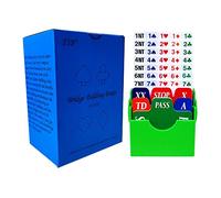 TSB Bridge Lot de 4 boîtes à enchères en Plastique Durable et Lavable, Facile à Ouvrir, Support et empiler, Couleur Verte