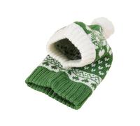 TSBB Chapeaux de chien tricotés de Noël Drôle Mignon Crochet Accessoires d'hiver Chaud Chapeau pour animaux de compagnie Cache-oreilles