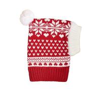 TSBB Chapeaux de chien tricotés de Noël Drôle Mignon Crochet Accessoires d'hiver Chaud Chapeau pour animaux de compagnie Cache-oreilles