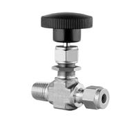 TSCFHGQI Bouchon de Valve à Aiguille en Acier Inoxydable SS-1RM4-S6, 0,73 CV, 1/4 po x 3/8 po, Manchon fileté Externe