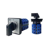 TSCFHGQI Interrupteur de Commutation Universel à Came rotative électrique Position optionnelle 3 Niveaux 25 A Contact argenté Sélecteur de Vitesse LW26-25/3(01)