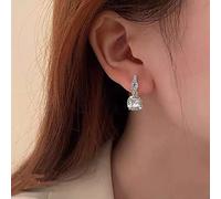 TseenYi Boucles oreilles Mariage Cristal Boucles oreilles Argentées Zircone Cubique Boucles oreilles Pendantes Strass Boucles oreilles Mariage Boucles oreilles Cz Pour Femmes Et Filles
