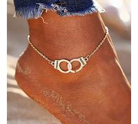 TseenYi Bracelet Cheville Boho Menottes Or Plage Sandales Pieds Nus Bracelet Cheville Cercles Entrelacés Chaîne Cheville Pieds Plage D'été Bijoux Pieds Pour Femmes Et Filles Cadeaux