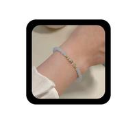 TseenYi Bracelet De Bohemia En Perles De Rocaille Bleues Chaîne De Perles De Verre Vintage Chaîne De Perles De Rocaille Bracelet Harnais Mariage Bijoux Pour Femmes