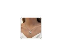 TseenYi Collier Pendentif Coquillage Collier Ras De Cou Cauris Argent Collier Pendentif Cauris Océan Collier Coquillage Plage Hawaii Collier Coquillage