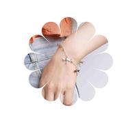 TseenYi Libellule Chaîne Ligne Bracelets Libellule Gland Bracelets Réglable Mode Perle Bracelets Bracelet Bijoux Pour Femmes Et Filles Cadeaux (argent)