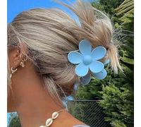 TseenYi Pinces À Fleurs Pinces À Cheveux Fleuries Pinces À Cheveux Fleuries Fleuries Pinces À Cheveux Acryliques Fleuries Accessoires De Cheveux Fleuris Barrette Bleu Bonbon Barrette De Tête