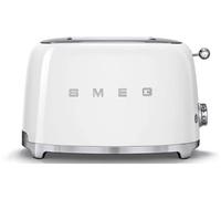 Smeg Grille-pain TSF01WHEU 2 fentes 950 W 6 niveaux de brunissage Blanc